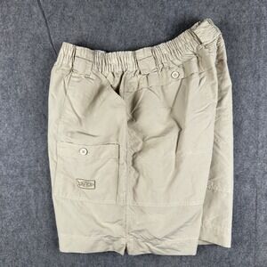 AFTCO‎ Cargo Shorts Men's Size 36 Khaki Beige Fishing Beach 8 inch Inseam Nylon!